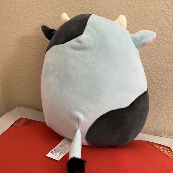 Squishmallow 8” Cillian the Blue Easter Cow 2023 - Picture 2 of 3